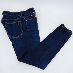 Rag & Bone Cate Mid-Rise Ankle Skinny Jeans Size 26 Carmen Stretch Dark Wash